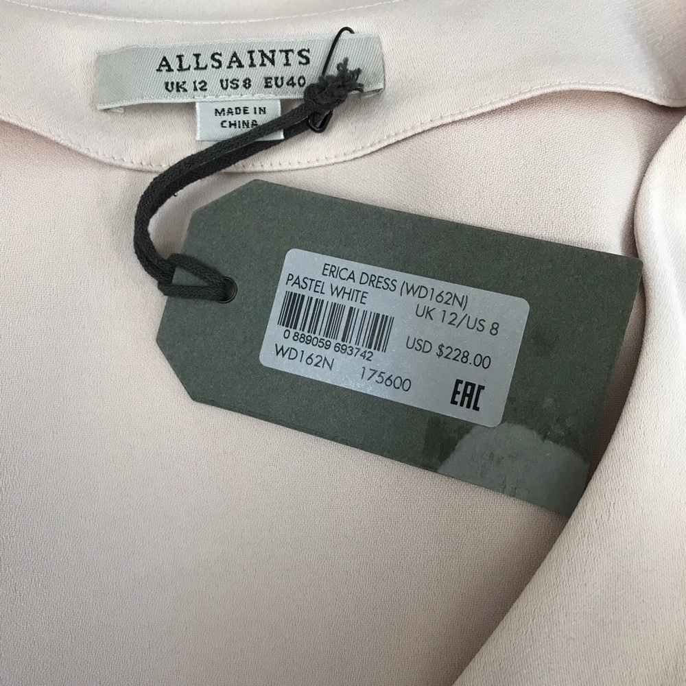 NEW wTag-ALL SAINTS Erica Dress Sz 8 - Picture 5 of 6
